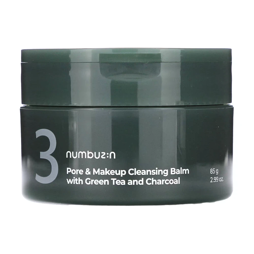 Numbuzin No.3 Pore & Makeup Cleansing Balm With Green Tea and Charcoal - 85 g