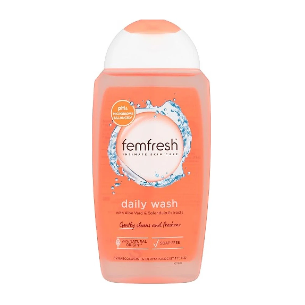 Femfresh Daily Intimate Wash with soothing aloe vera pH-balanced - 250ml