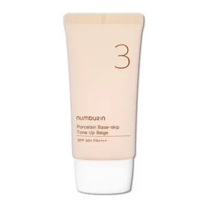 Numbuzin No.3 Porcelain Base-skip Tone Up Beige - 50ml