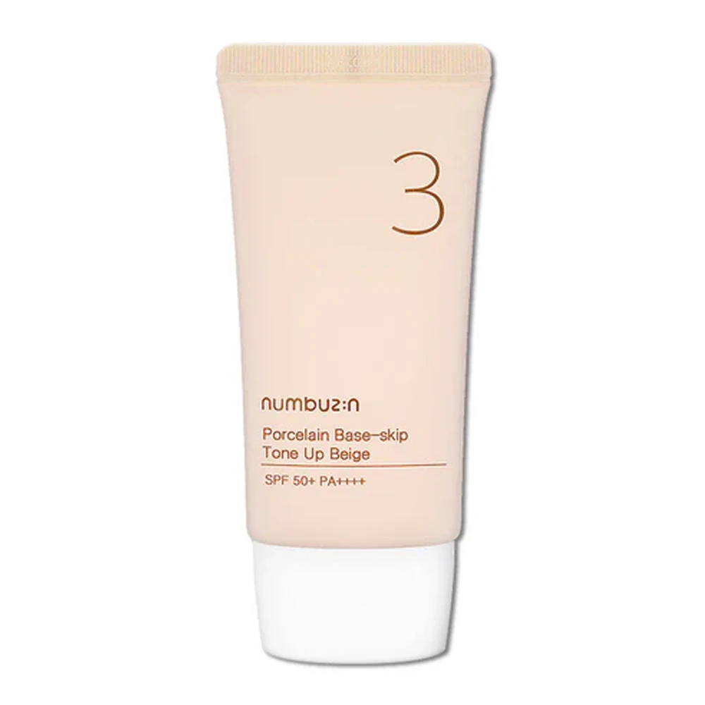 Numbuzin No.3 Porcelain Base-skip Tone Up Beige - 50ml