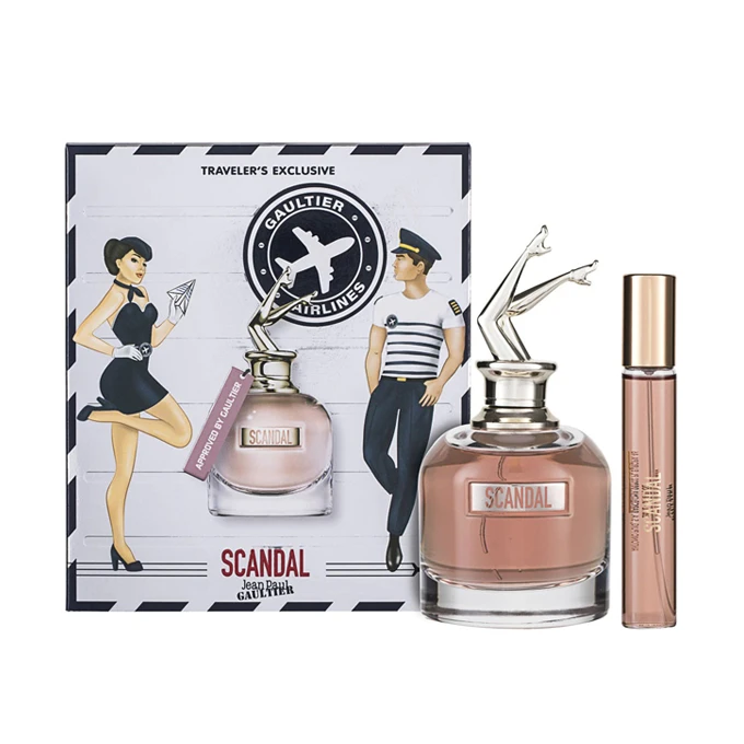 مجموعة عطر سكاندل من جان بول غوتييه للنساء - او دو بارفيوم - قطعتين