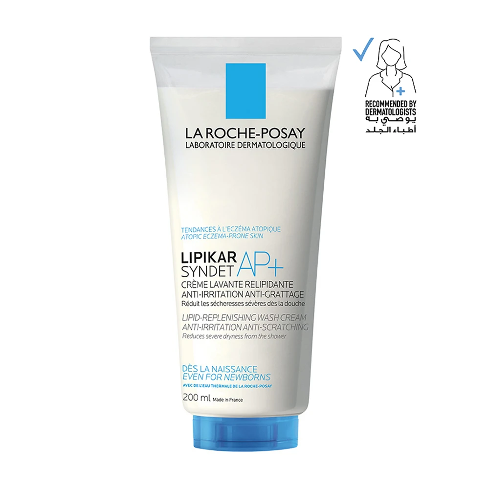 La Roche-Posay Lipikar Syndet AP+ Cream Wash for Eczema Prone Skin - 200ml