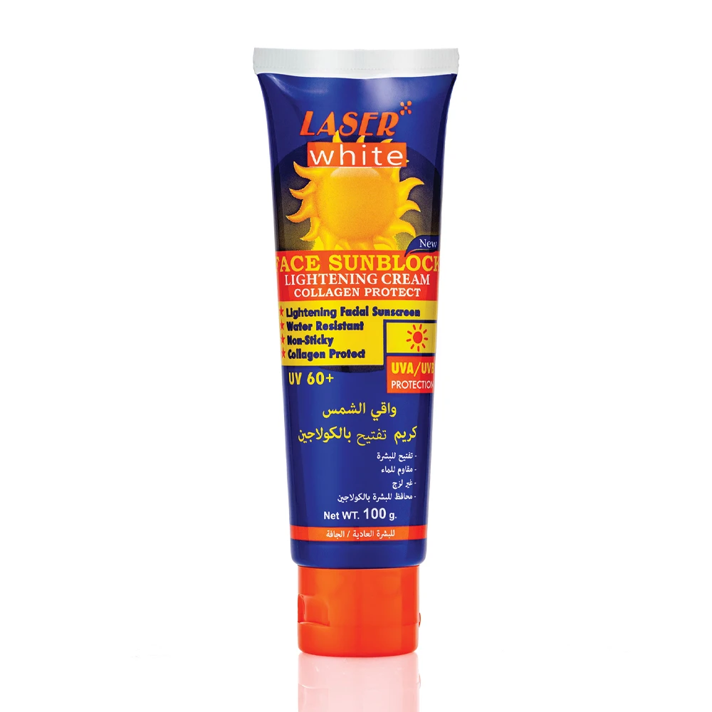 Laser White Collagen Whitening Sunscreen Cream UV 60+ - 100 g